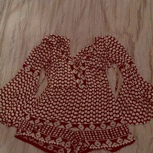 Mini-Mandala Printed Romper